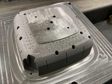 A grille mold with integrated InnoVent vents.