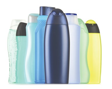 Plain plastic consumer bottles.