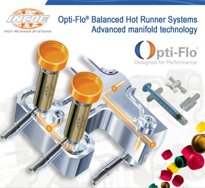 Incoe Opti-Flow balanced hot runner systems promotion.