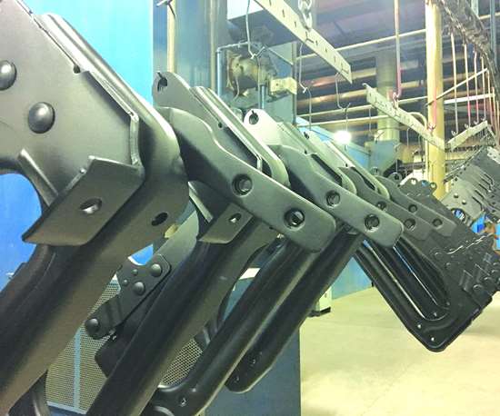 Axalta Coating Systems electrocoated steel parts