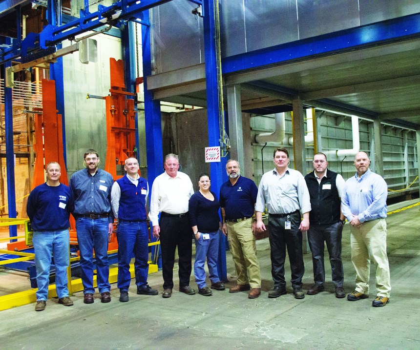 The team that put together the GE ecoat line