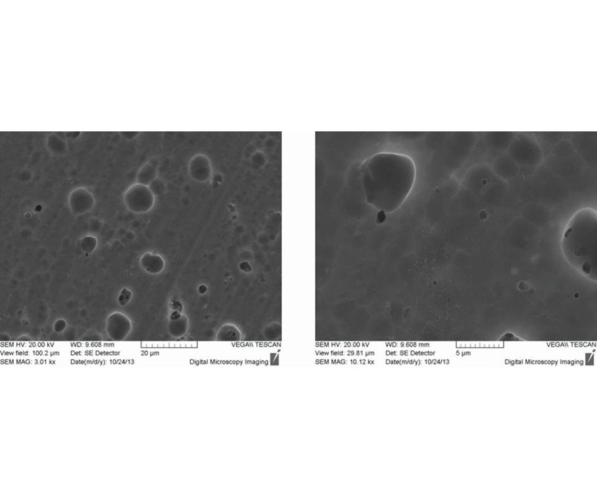 scanning electron microscopy images show the surface before passivation