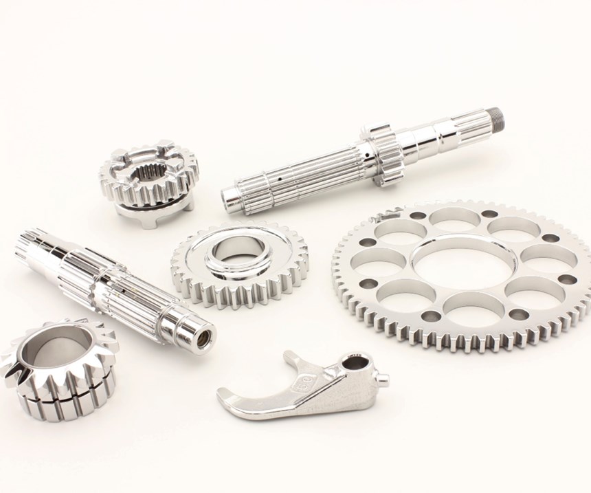 metal parts finished with centrifugal iso-finishing