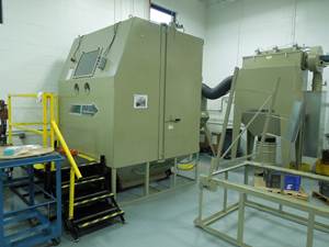 Clemco Delivers Modified Abrasive Blasting Cabinet to MB Aerospace