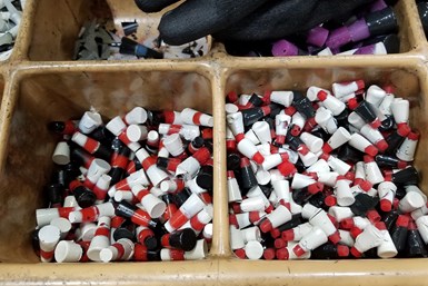 A photo of used plugs