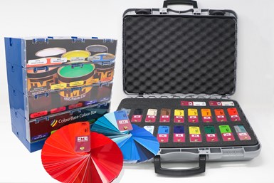 HMG Paints' ColourBase ColourBox in both tabletop and carry-case form factors