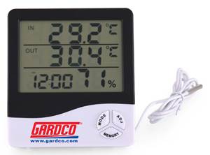Multifunctional Thermo-Hygrometer Displays Temperature, Humidity, Time