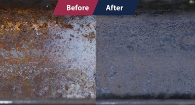 before and after a rust conversion