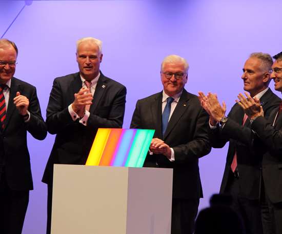 German President Frank-Walter Steinmeier, third from the left 