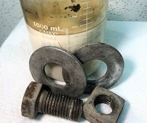 Rusted bolt and nuts