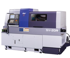 Star CNC Machine Tool Corp.’s SV-20R Swiss-type lathe