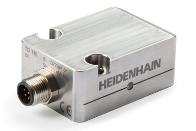 The TD 110 tool breakage detector is a maintenance-free sensor for reducing nonproductive time for breakage inspection. Photo Credit: Heidenhain Corp.