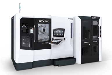 DMG MORI’s NTX 500 is well suited for high-speed maching and micromachining of complex workpieces such as medical technology. Photo Credit: DMG MORI
