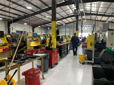 Vanamatic's CNC division moved in, looking down center aisle
