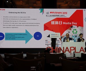 Presentación de Adsale, organizadores de Chinaplas 2019, en el día de medios