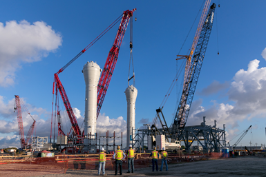 La construcción de la nueva línea de Braskem en Texas comenzó en octubre de 2017 y la fase final de construcción mecánica se completó en junio de 2020.