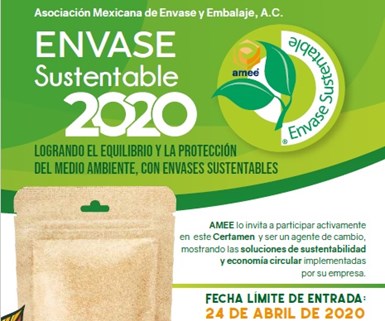 Premio Envase Sustentable 2020, organizado por la Asociación Mexicana de Envase y Embalaje (AMEE).