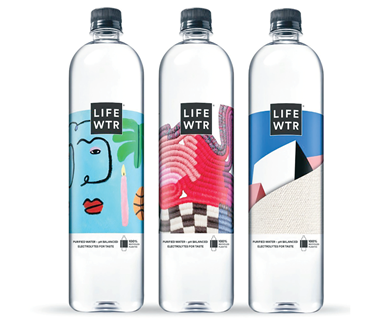 El agua embotellada Lifewatr, de PepsiCo, será envasada en botellas con 100% PET reciclado para finales de 2020.