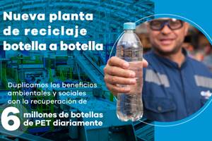 Enka inaugura nueva planta de reciclaje botella a botella con la que duplica producción de resinas recicladas.
