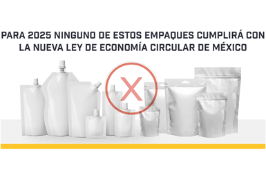 En Noviembre 2021, México aprobó la nueva Ley General de Economía Circular, que impacta a los fabricantes, distribuidores e importadores de contenedores y empaques.
