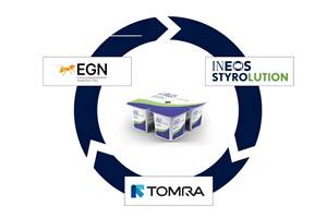 Ineos Styrolution se asoció con EGN Y Tomra para el reciclaje de poliestireno posconsumo en poliestireno en contacto con alimentos.