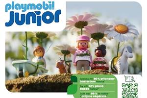Los nuevos juguetes de la línea Playmobil Junior están fabricados con materiales sostenibles a base de plantas.