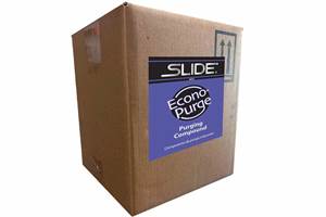 Este compuesto de purga, de Slide, es ideal para maquinaria de moldeo por inyección, extrusión y soplado.