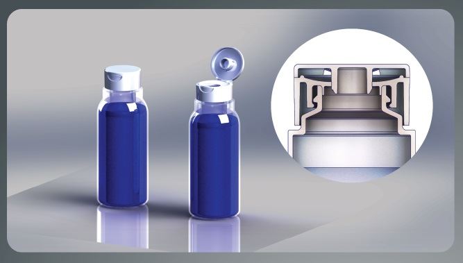 Currier Plastics blow molded containers and injection molded closures.
