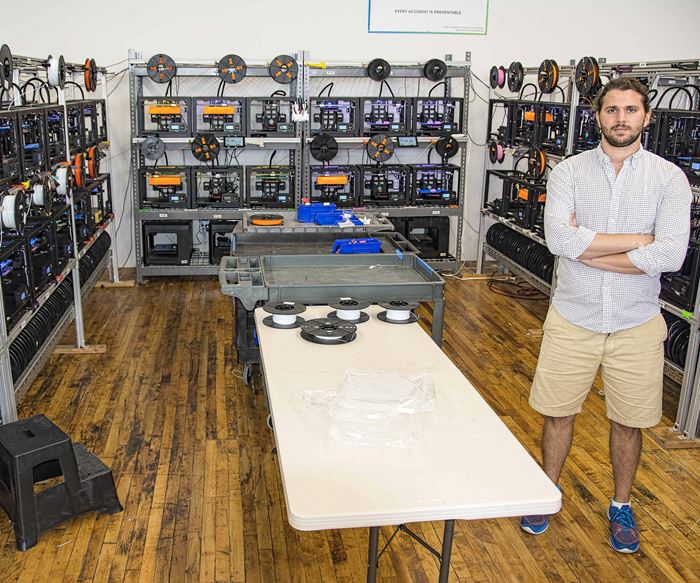 MakerBot 3D printers at Voodoo Mfg
