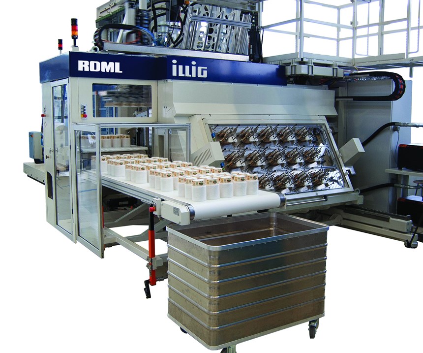 High-speed thermoforming lines.