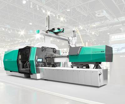 Injection Molding: At NPE, U.S. Debut of Arburg’s Largest Machine Yet in a Brand-New Design