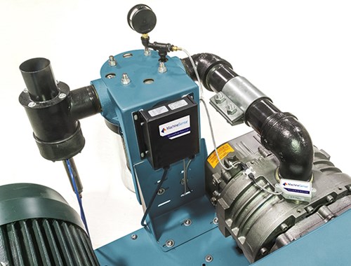 Vacuum Pump Analyzer retrofits to vacuum pump and blower brands in the plastics industry like Conair, Una-Dyn, AEC, Wittmann.