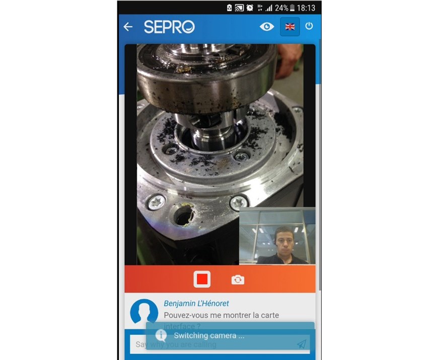 Sepro Live Support offers remote troubleshooting of robots.