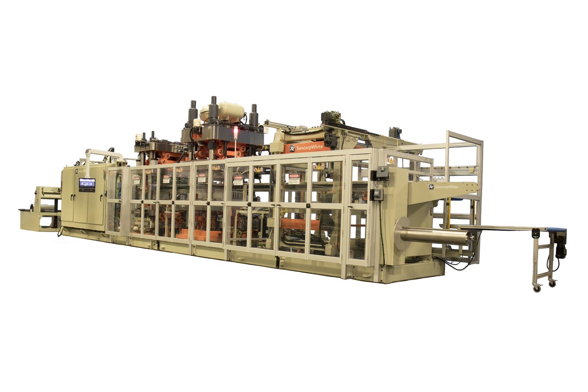 Linear Thermoformer Thermoformer Offers More Precision, Control of Form and Trim | Plastics ...