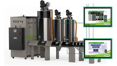 Resin Drying: Central System Offers Individualized Hopper Monitoring, Trending and Control