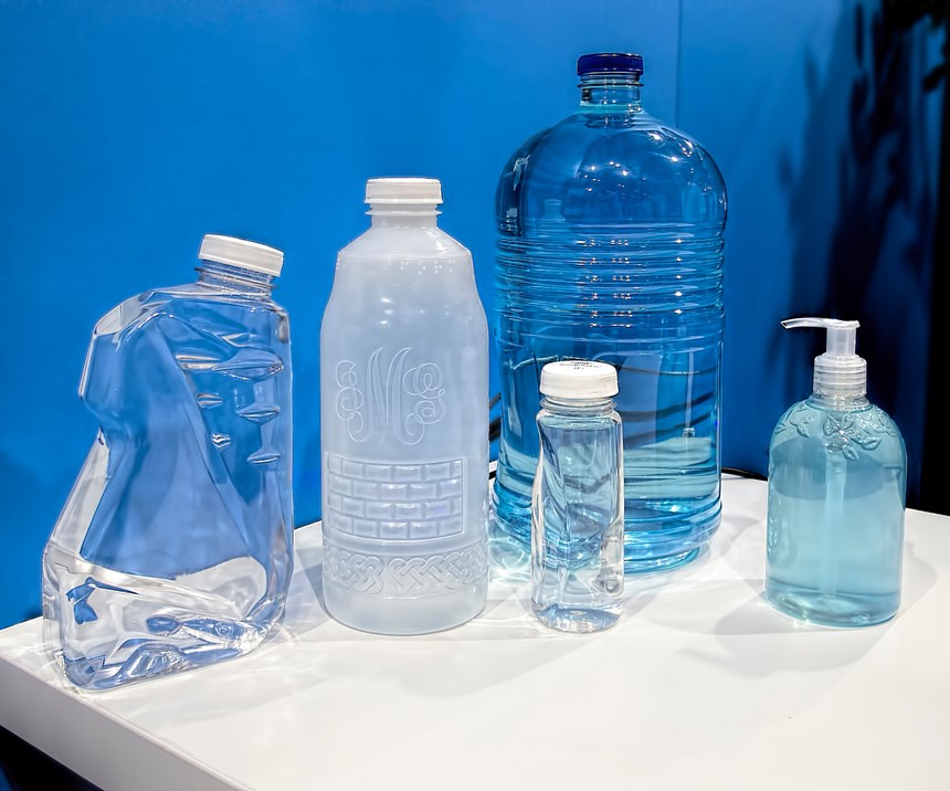 The Liquiform process has been tested with a wide range of bottle shapes and sizes, in PET, HDPE and PP.