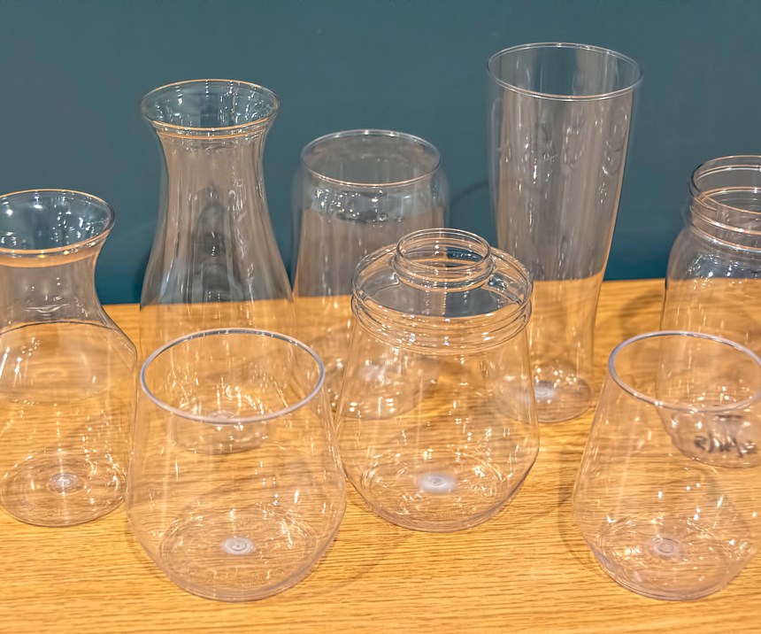 MSA explores unusual applications for ISBM PET, too, such as this line of bar ware.