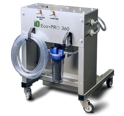 Tooling: Larger Model Integrated Pump/Filter System for Cleaning Internal Cooling Passages