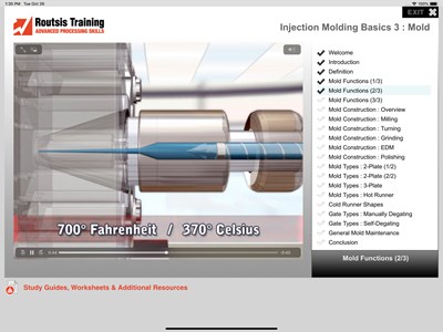 Injection Molding: Training Program Launches New App to Serve Mobile Device Users