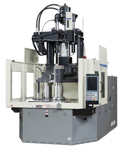 Vertical Injection Molding Machine Offers Lower Profile