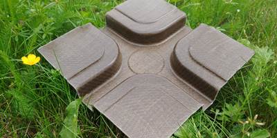Continuous-Fiber-Reinforced Thermoplastic Composite Made Entirely from Natural Resources