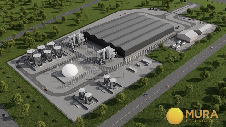 Rendering of planned recycling plant. 