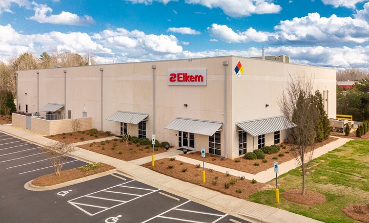 Elkem's new production facility for high-purity, biomedical silicones in York, S.C.