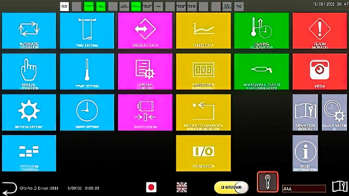 TJS machines sport a new 22-in. color touchscreen with web connectivity for remote troubleshooting by Tahara technicians.