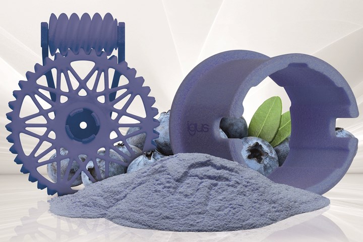 New iglide i6-Blue powder from igus makes SLS parts for the food and beverage industry whose blue color makes any broken fragments easy to detect.