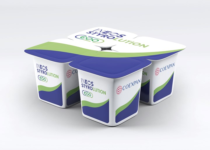 Ineos Styrolution 100% recycled PS approved for all dairy formats