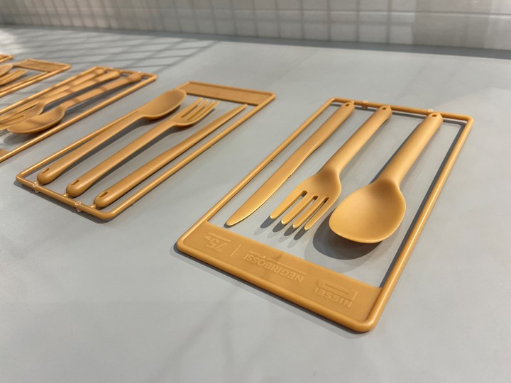 Nissei PLA wood flour cutlery