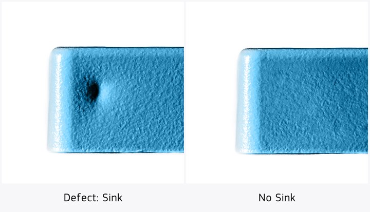 molded part sink