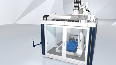 Large Scale 3D Printer Offered by Plastics Processing Machinery Company KraussMaffei