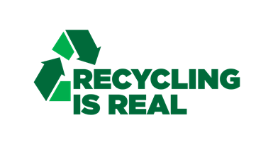 Recycling is real logo. 